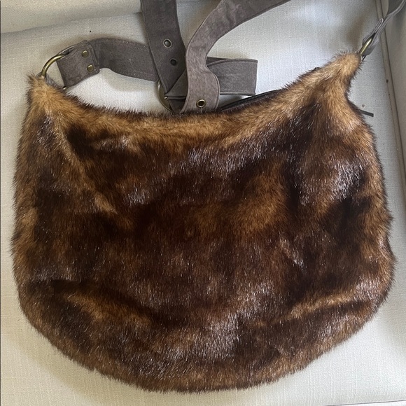 Dennis Basso Faux Mink Handbag - Picture 2 of 5